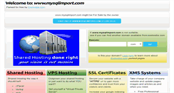 Desktop Screenshot of mysqlimport.com